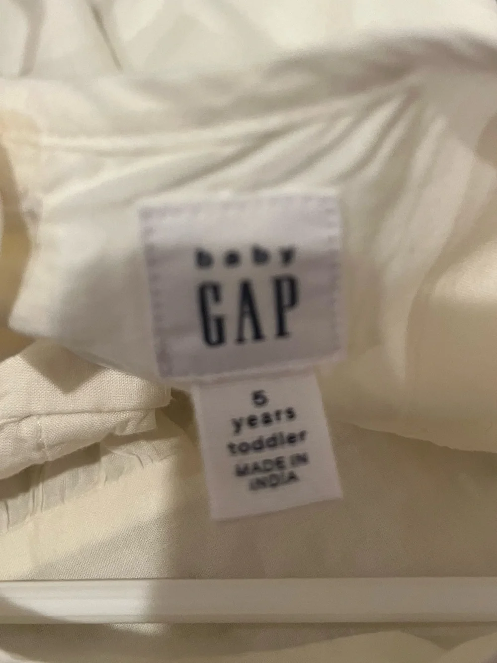 GAP Cream Eyelet Puff Sleeve Dress for Girls